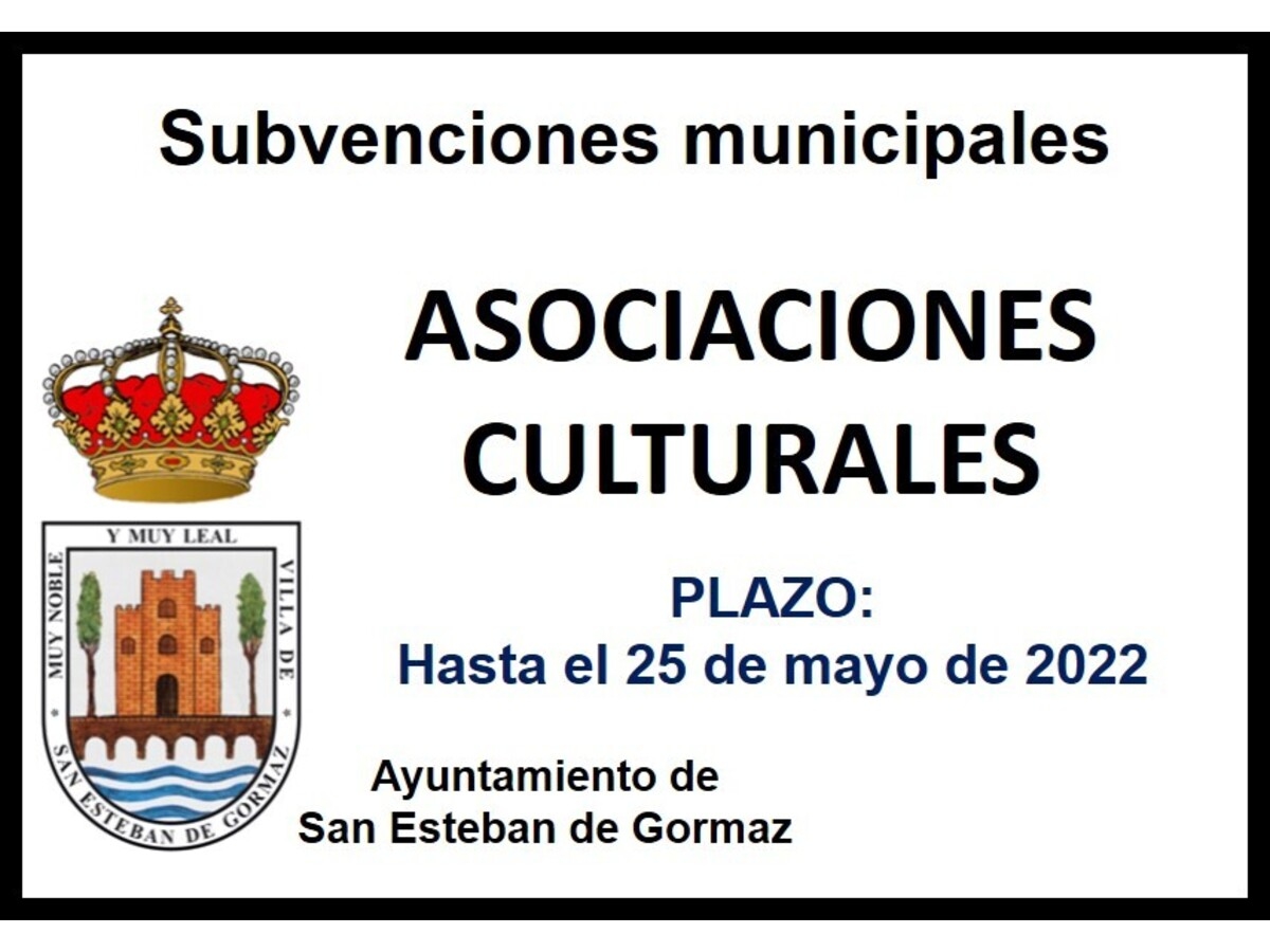 Subvenciones municipales: asociaciones culturales